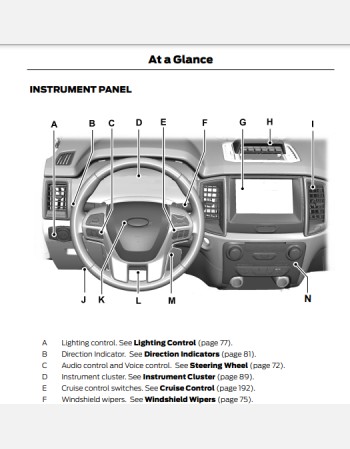 ford ranger 2022 owners manual